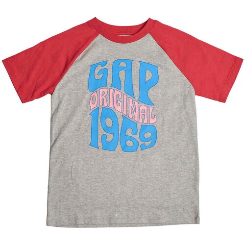 GAP Majice s kratkimi rokavi 636386-000 Siva Slike