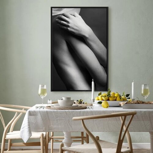 Slika - Support (1 Part) Vertical 60x90 U crnom drvenom okviru Cene
