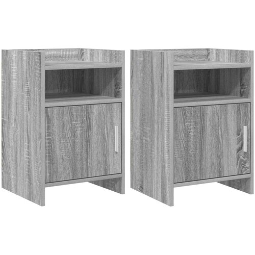  Noćni ormarići 2 pcs Siva Sonoma 40 x 36 x 60 cm Cene