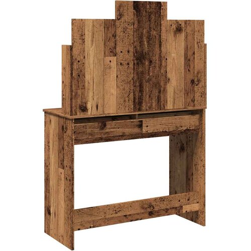  Toaletni stol s ogledalom Staro drvo 96x39x142 cm Slike