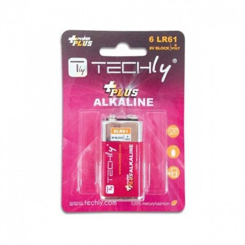 TECHly BATERIJE 9V LR61 ALKALINE Slike