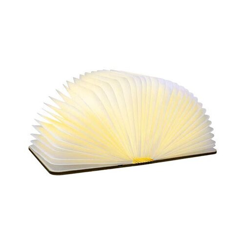 Gingko Electronics temno rjava velika namizna svetilka LED v obliki knjige iz orehovega lesa Booklight Cene