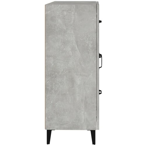  Komoda siva boja betona 69,5x34x90 cm od konstruiranog drva Slike