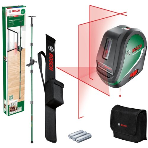 Bosch UniversalLevel 3 Maxi-Set križnolinijski laser Slike