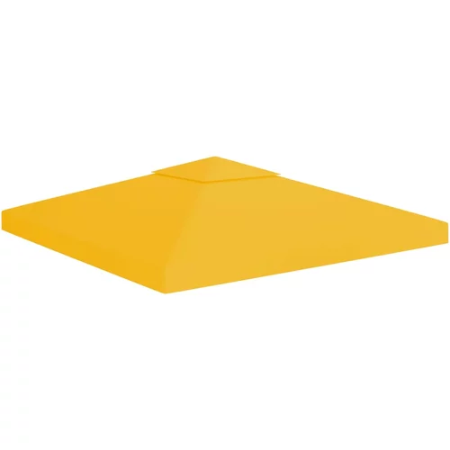 vidaXL Pokrov za sjenicu s 2 razine 310 g/m² 3 x 3 m žuti
