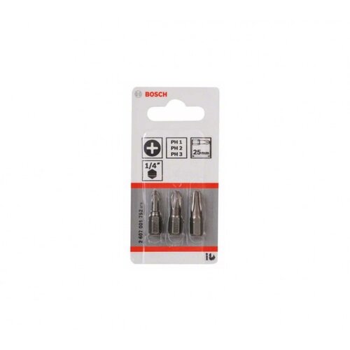 Bosch 3-dijelni set bitova izvijača PH1-3, 25MM Cijene