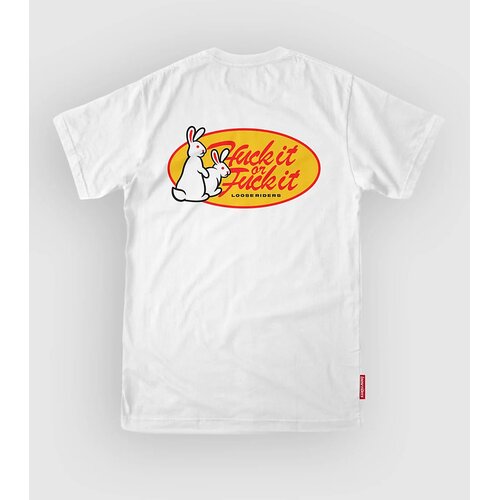Loose Riders Huck It Bunnies Tech Tee white Cene
