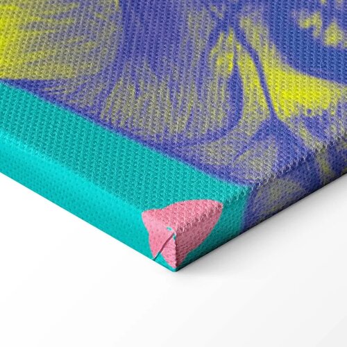  Slika - Colorful Tiger - Intense Colors of a Tiger Surrounded by Tropical Plants 40x60 Standard Slike