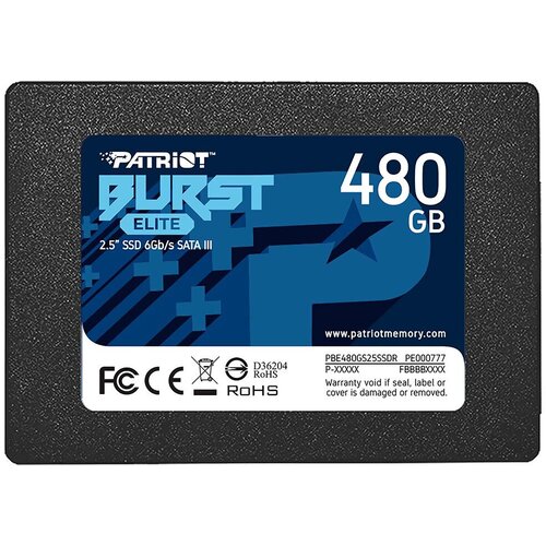 Patriot SSD 480GB 2.5"SATA3, Burst Elite up to R/W : 450/320MB/s; Cijene