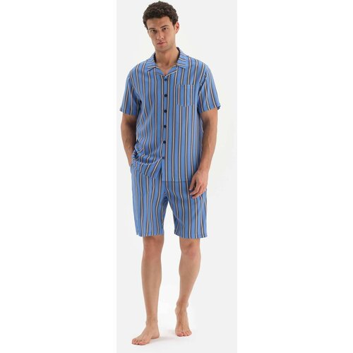 Dagi Pajama Set - Blue - Striped Slike