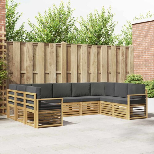  Sekcijska garnitura 9 pcs Bijela i antracit 304 x 187,5 x 73 cm Cene