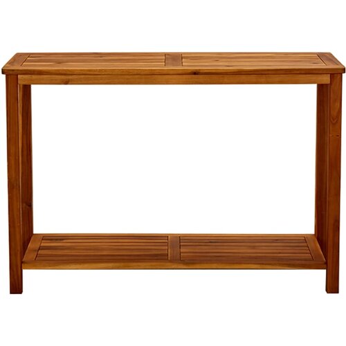 Maison Chic Vrtna konzolna miza - miza ob steni 110x40x75 cm trden akacijev les, (21785861) Cene