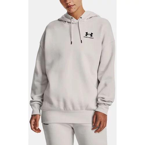 Under Armour Essential Flc OS Hoodie Pulover Siva