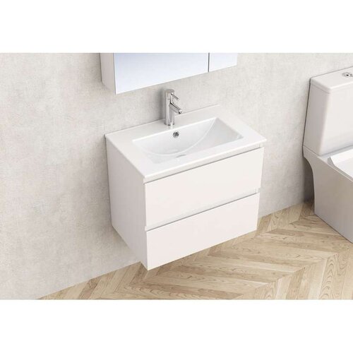 Inter Ceramic Kupatilski ormarić sa lavaboom zidni monza 61x39,5x52 pvc bela Cene