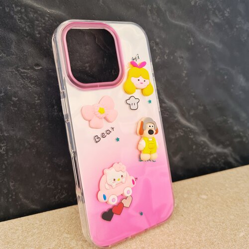  futrola sedef 3D za iphone 16 roze Cene