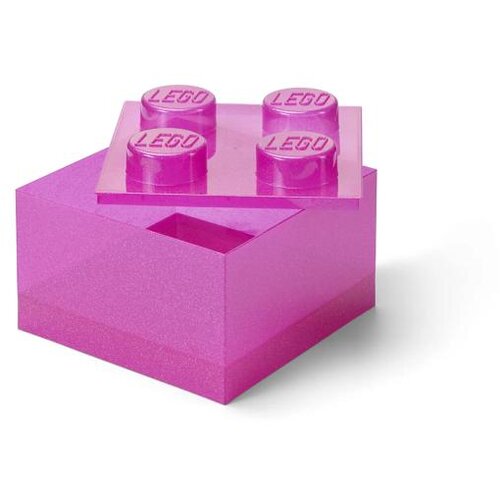 Lego kutija za odlaganje sa poklopcem (4): Svetlucavo roze Cene