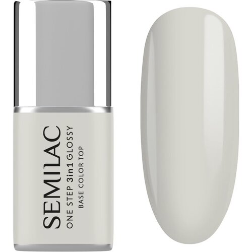 Semilac One Step 3in1 Glossy gel lak za nohte odtenek 110 The White 7 ml Cene
