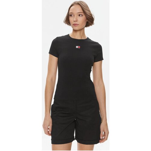 Tommy Jeans Majice & Polo majice DW0DW17881 Črna Cene