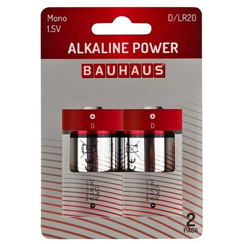 BAUHAUS Baterija Power LR20 (Mono D, 1,5 V, 2 kos) Cene