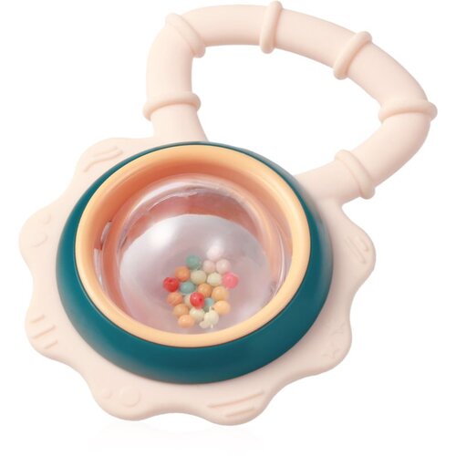BabyOno Rattle With Teether 3m+ grizalo z ropotuljico Flower 1 kos Cene