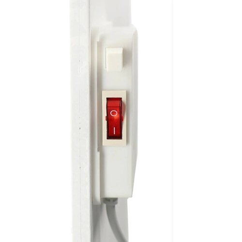 Nedis HTIP425WT - Infracrveni grejni panel sa LCD ekranom 425W/230V IP44 beo Slike