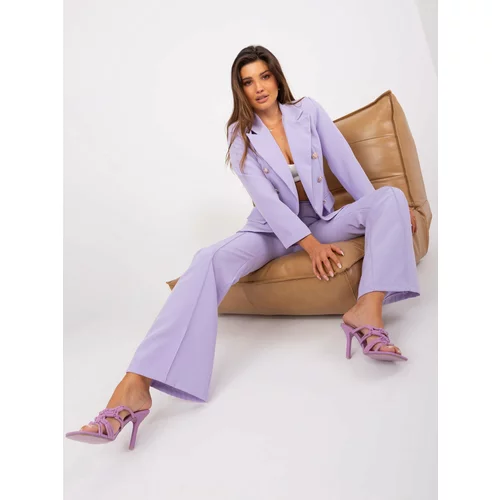 Fashion Hunters Light purple elegant trouser set