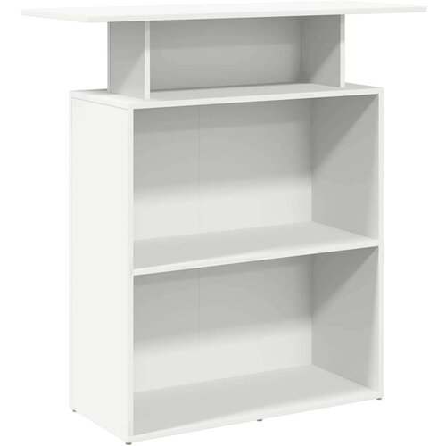 VidaXL Recepcijski stol bijeli 100x40x104 cm izrađeno drvo Slike