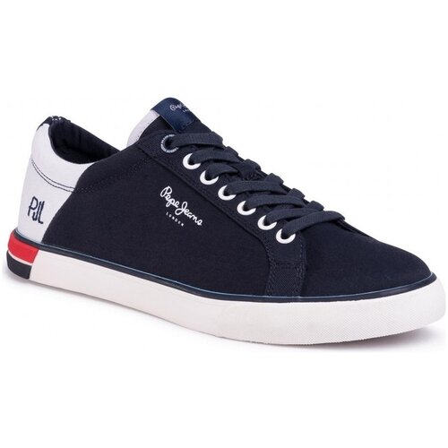 PepeJeans Modne superge MARTON LOW Modra Slike