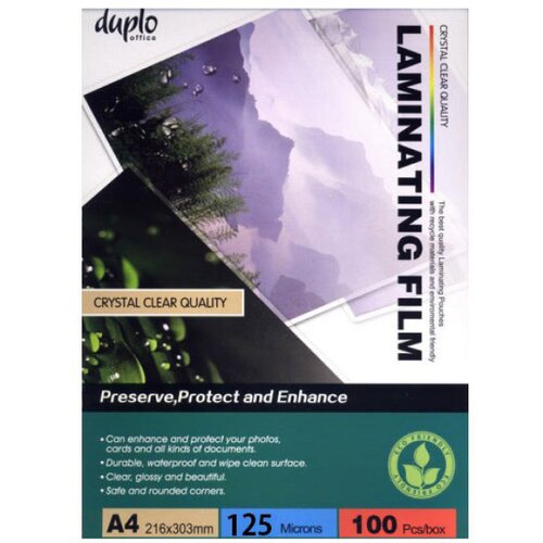 Folija za plastifikaciju A4 100listova 125mikrona papir za laminaciju Cene