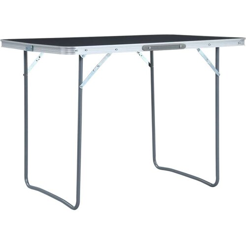 stol za kampiranje sivi aluminijski 120 x 60 cm Slike
