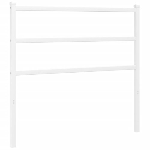 Maison Chic kovinsko posteljno vzglavje - vzglavna omarica - nočna omarica belo 100 cm, (21704564) Slike