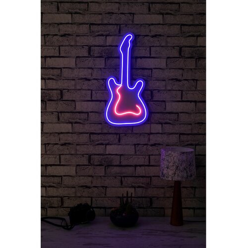 Wallity Guitar - BluePink BluePink Decorative Plastic Led Lighting Cene