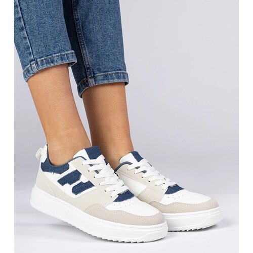 D/CEO marka niezdefiniowana White-blue women's sneakers Lavria Cene
