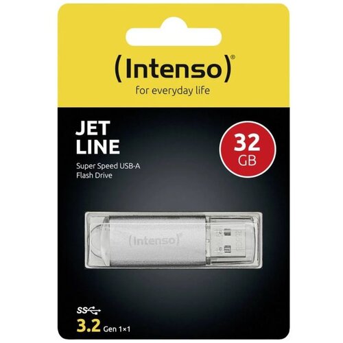 Intenso 32GB Jet Line USB 3.2 70MB/s spominski ključek - siv Slike