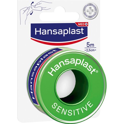Hansaplast Fiksacijski flaster Sensitiv 5 m x 2,5 cm - 5 Metri Cene