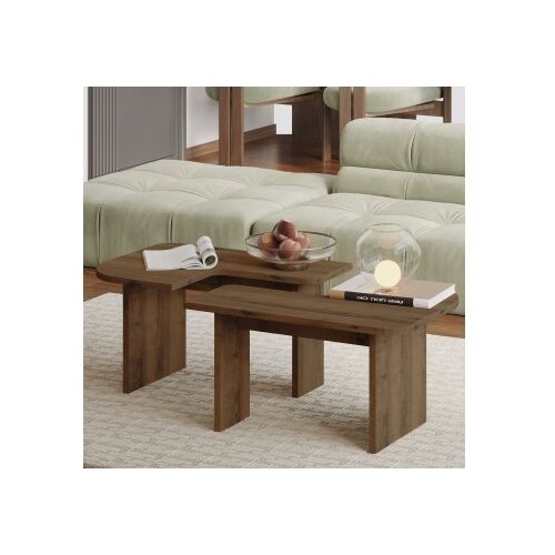 Hanah home Set stočića Iris Antique Walnut Slike