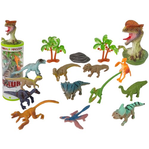  Set Animals Dinosaurs Figures 12pcs. Accessories in tube Cene