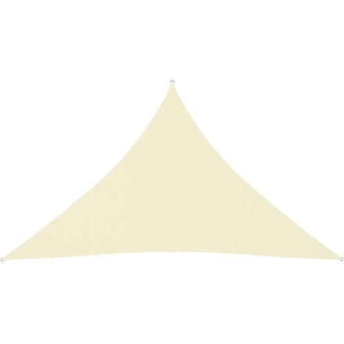 vidaXL Senčno jadro oksford blago trikotno 5x5x6 m krem, (20609568) Cene