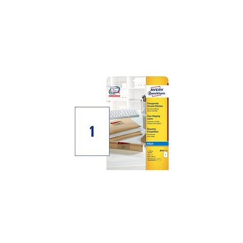 Avery Zweckform Transparentne etikete za pakete 210 x 297 mm Slike