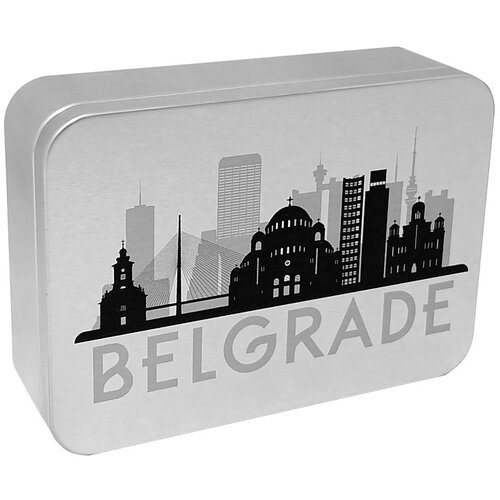  Metalna kutija Belgrade 14,2x10x3 cm siva Cene