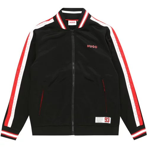 HUGO Red Prijelazna jakna crvena / crna / bijela