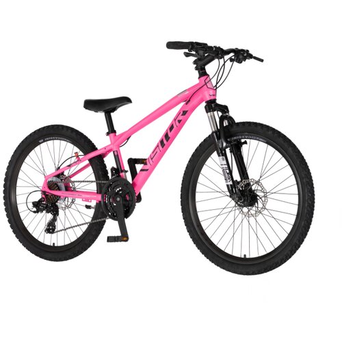 Visitor Bicikl junior 24 cascade 24" amortizer 12" disk dupli 21 brzina 142-165cm (s) roze Cene