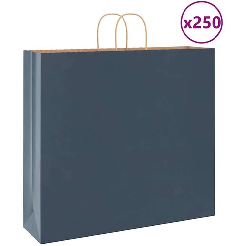  Papirnate vrećice 250 kom s ručkama plave 54x15x49 cm Cijene