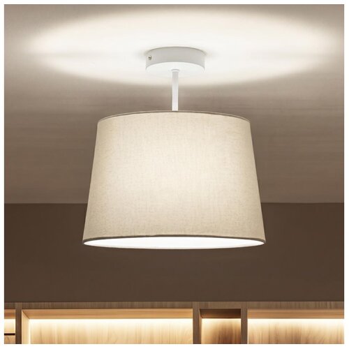 Brilagi LED plafonski luster CERIA 1xE27/60W/230V prečnik 30 cm bela/siva Slike