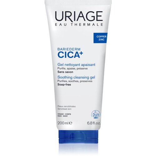Uriage Bariederm Cica+ Soothing Cleansing Gel umirujući gel za či&amp;scaron;ćenje 200 ml Slike