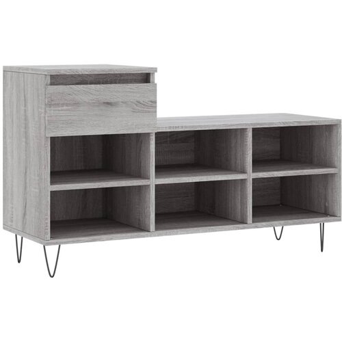 Maison Chic Omarica za obutev - Kopa za čevlje siva sonoma 102x36x60 cm inženirski les, (21778337) Slike