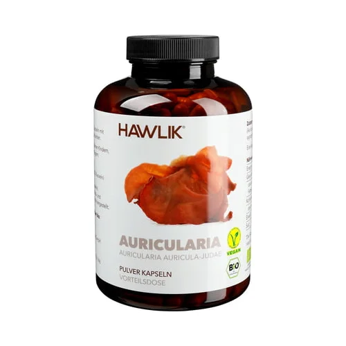 Hawlik bio Auricularia v prahu - kapsule - 250 kaps.