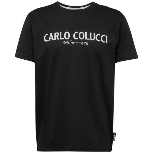 Carlo Colucci Majica 'Di Comun' crna / bijela
