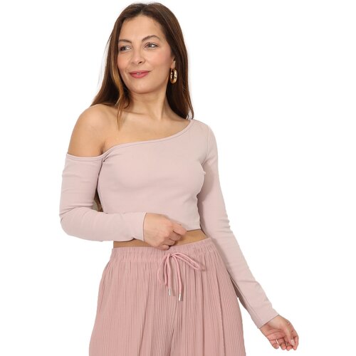 La Modeuse Topi &amp;amp; Bluze 70633_P165065 Bež Slike