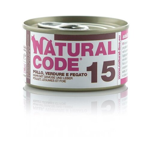Natural Code cat konzerva za mačke - chicken, vegetables and liver 85g Slike
